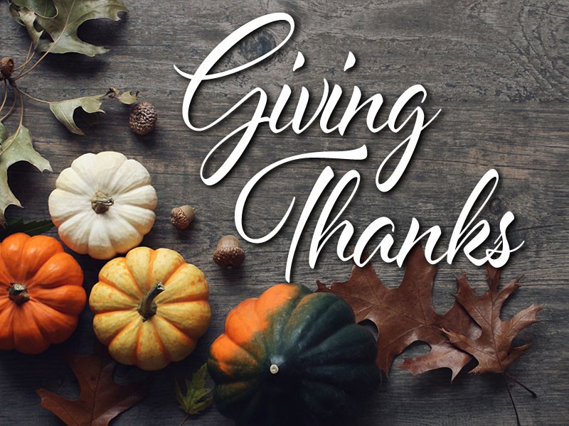 Giving Thanks - Part 4